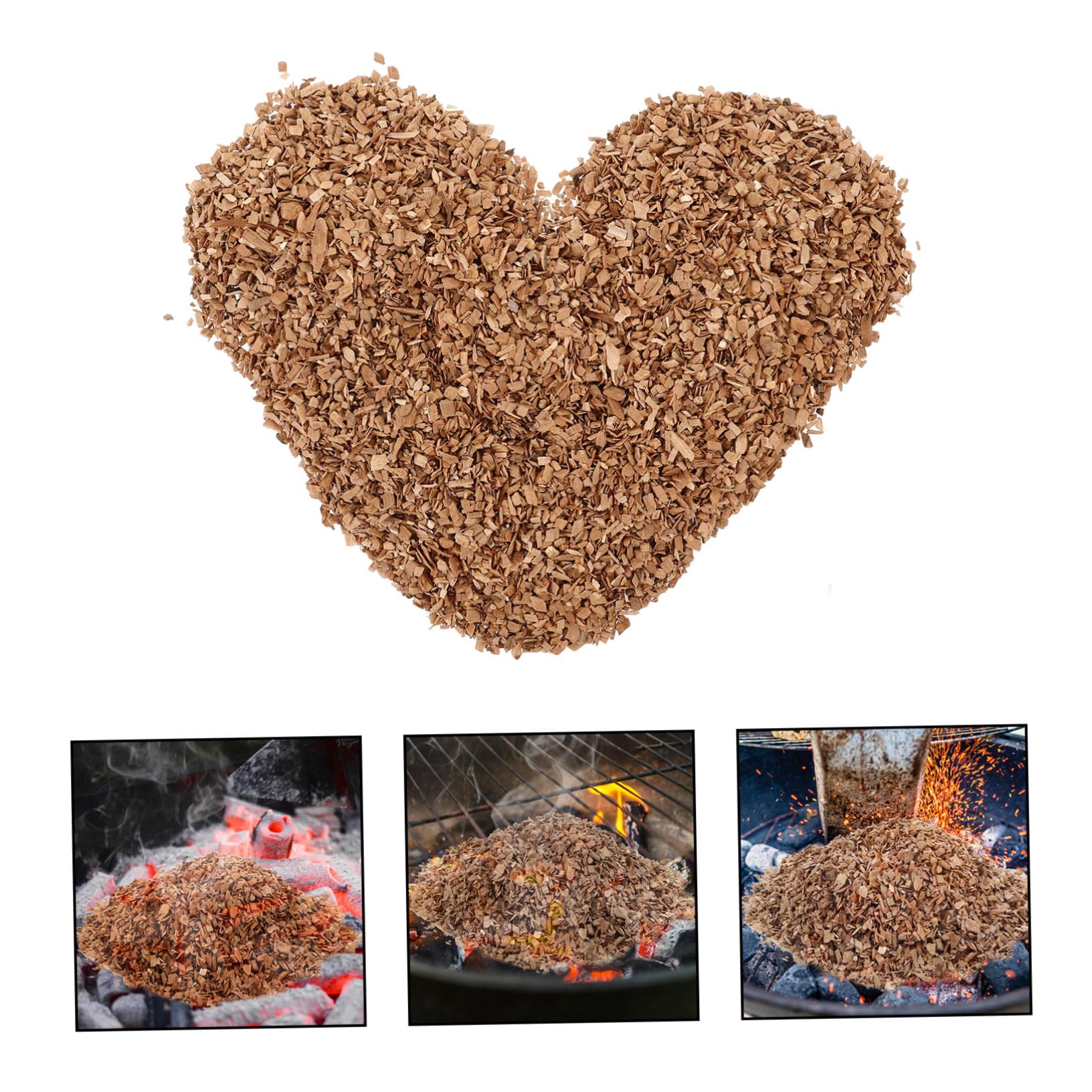 CIYODO Bbq Smoking Chips Apple Wood Chunks Grilling Smoking Picnic Supplies No Additives Authentic Taste