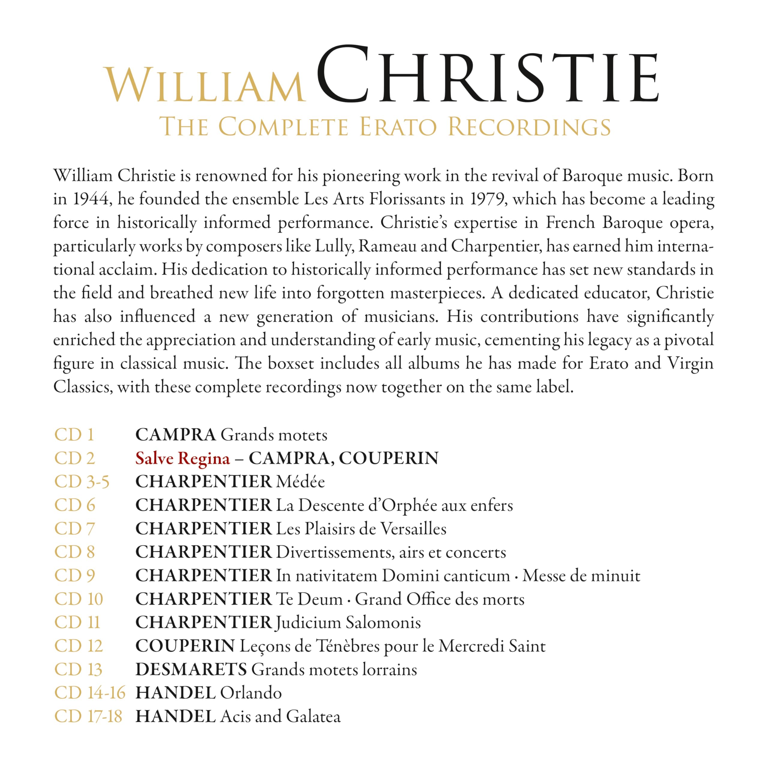 Christie: The Complete Erato Recordings (61CDs)