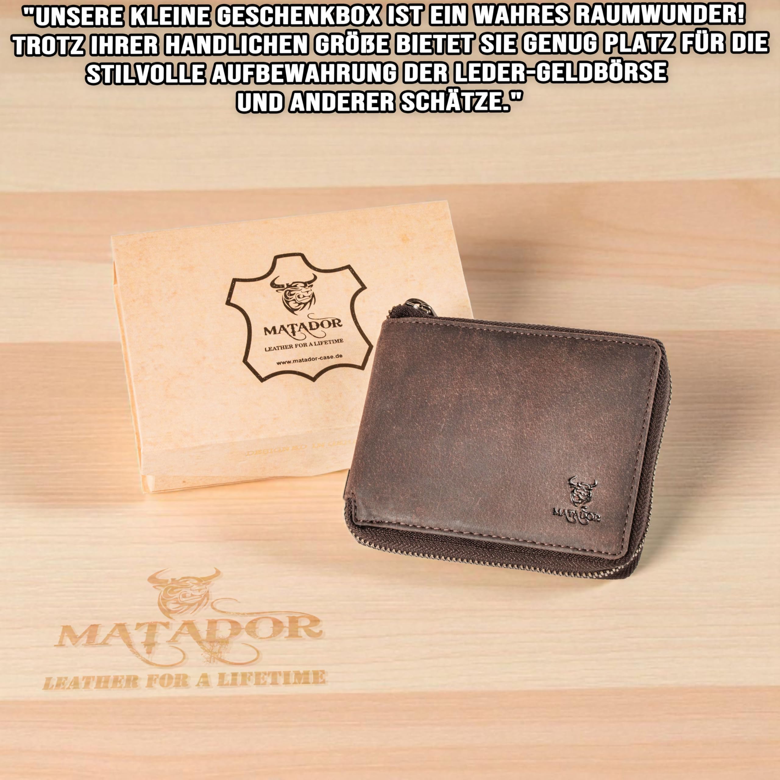 Matador BADALONA Cartera de Piel para Hombre Elegante con Bloqueo RFID