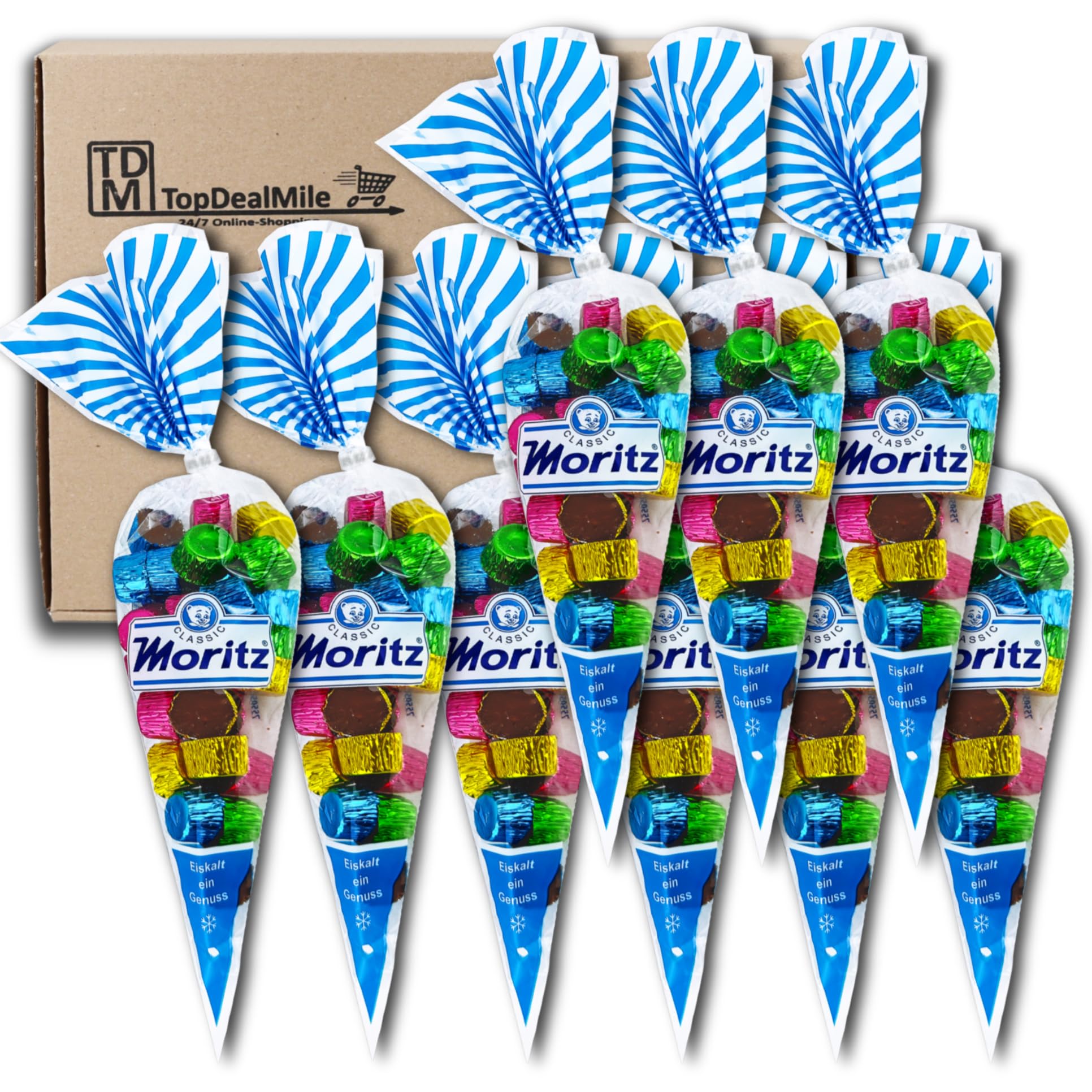 TopDealMile-Vorratspack für Moritz Eiskonfekt-Kapseln 9 x 200g Mini-Törtchen aus Eiskonfekt