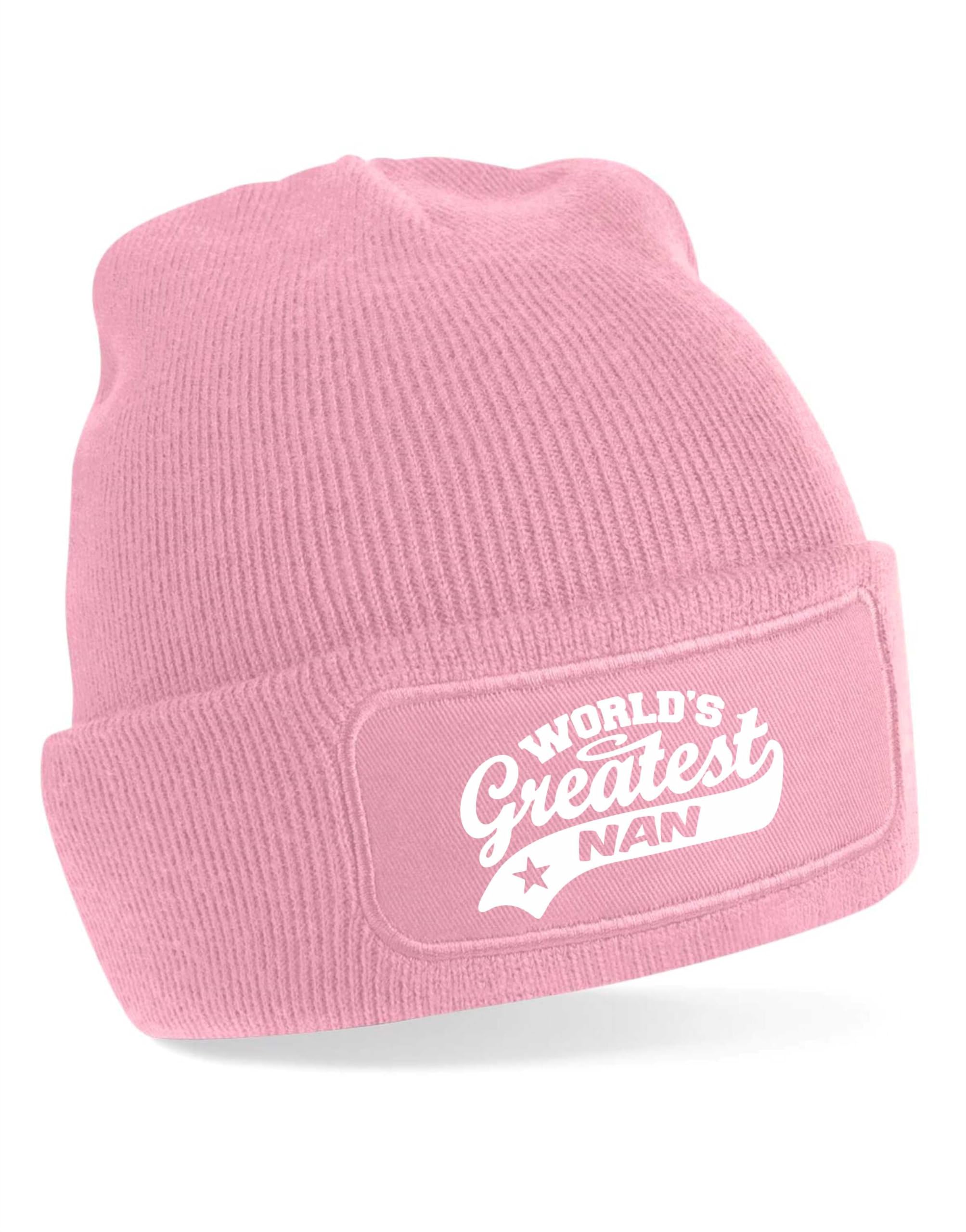Print4U Beanie Hat Greatest Nan Gift for Her Birthday Present Mothers Day Pink