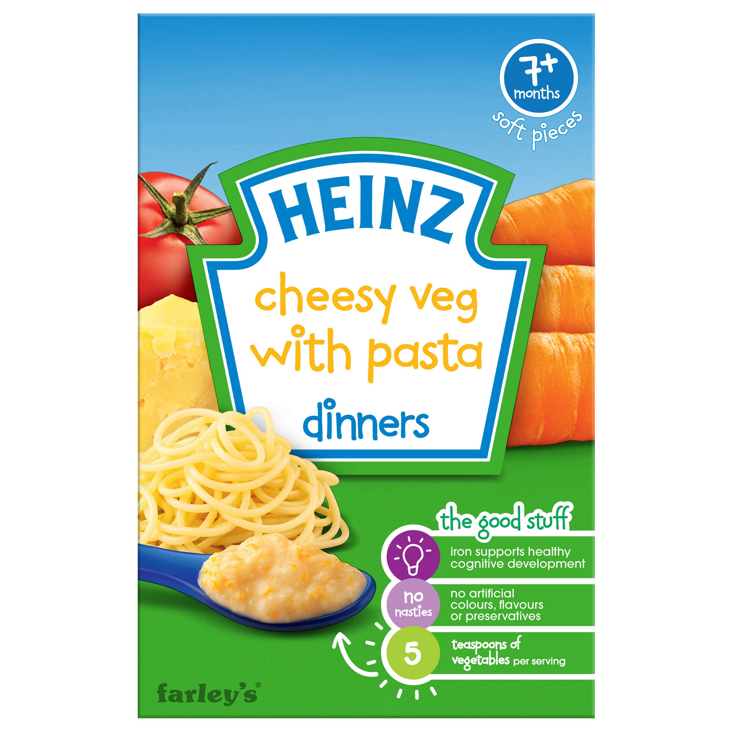 Heinz Cheesy Veg with Pasta Dinner, 7 Months +, 100 g