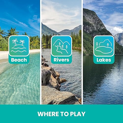 Miniatura 6 de Waboba Original Water Bouncing Ball - Perfect Toy for Beach and Water Games - Skips on Water - Invented in Sweden Neon Abstracto