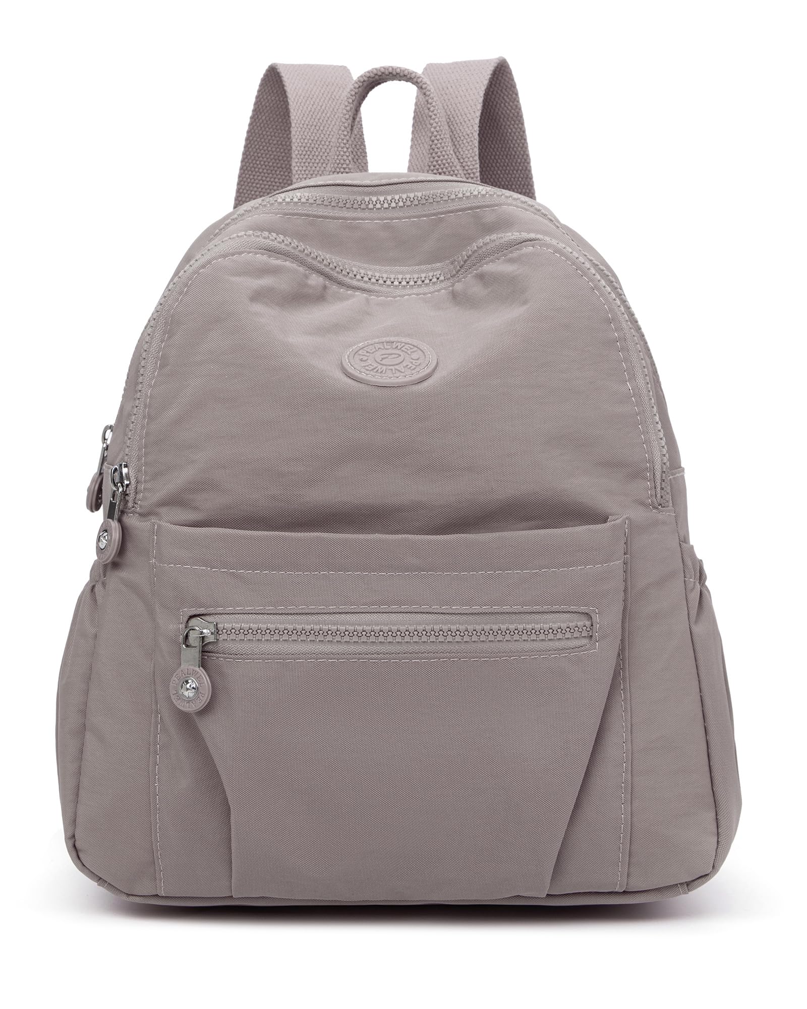 Pealwel Mini Backpack Purse for Women,Small Nylon backpacks for Ladies Backpacks Women Anti Theft Travel Bag (A-Khaki)