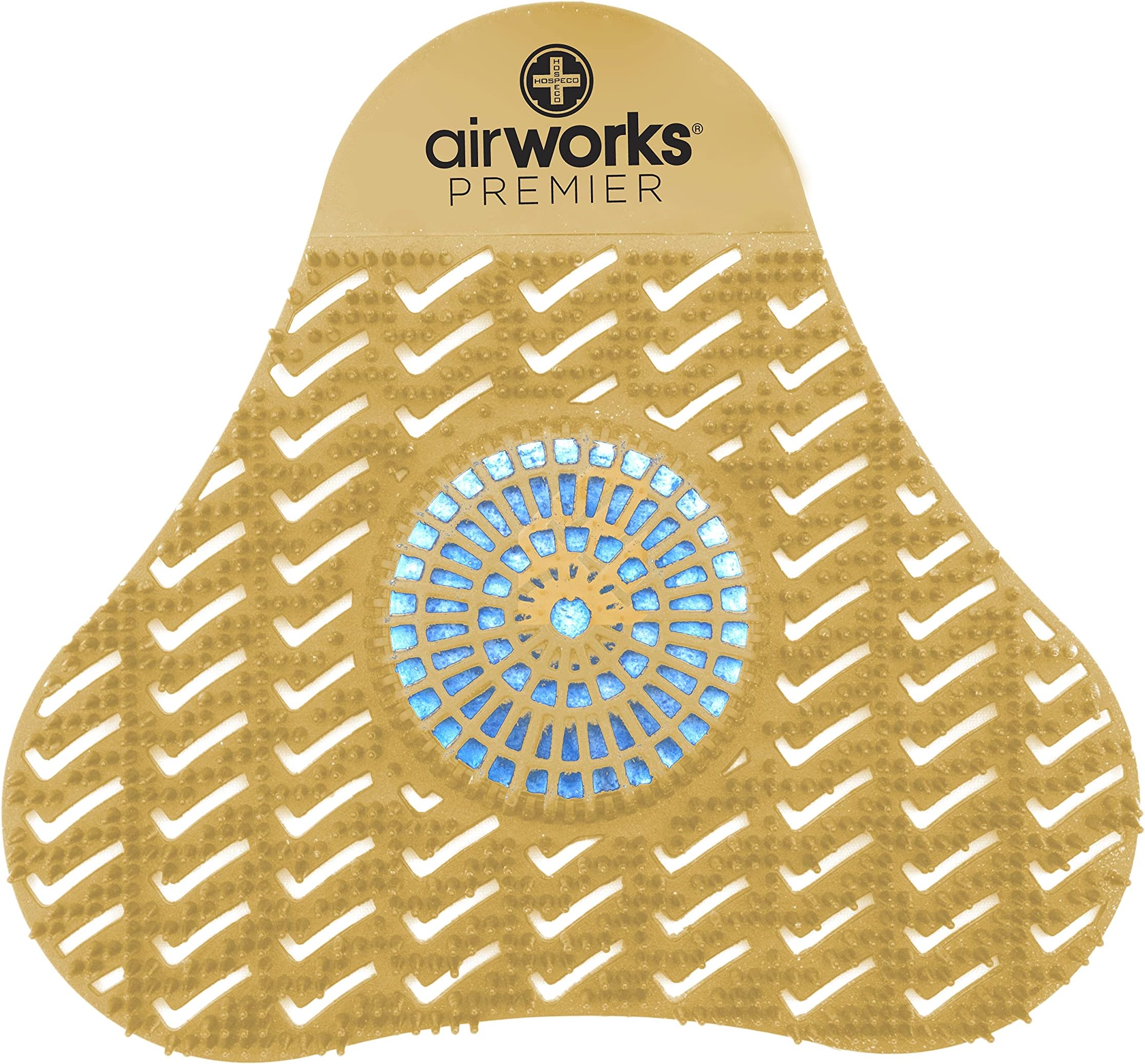 AirWorks AWSP231 Premier Urinal Screen with Block, Citrus Grove, 5" Height x 4" Length (Pack of 12)