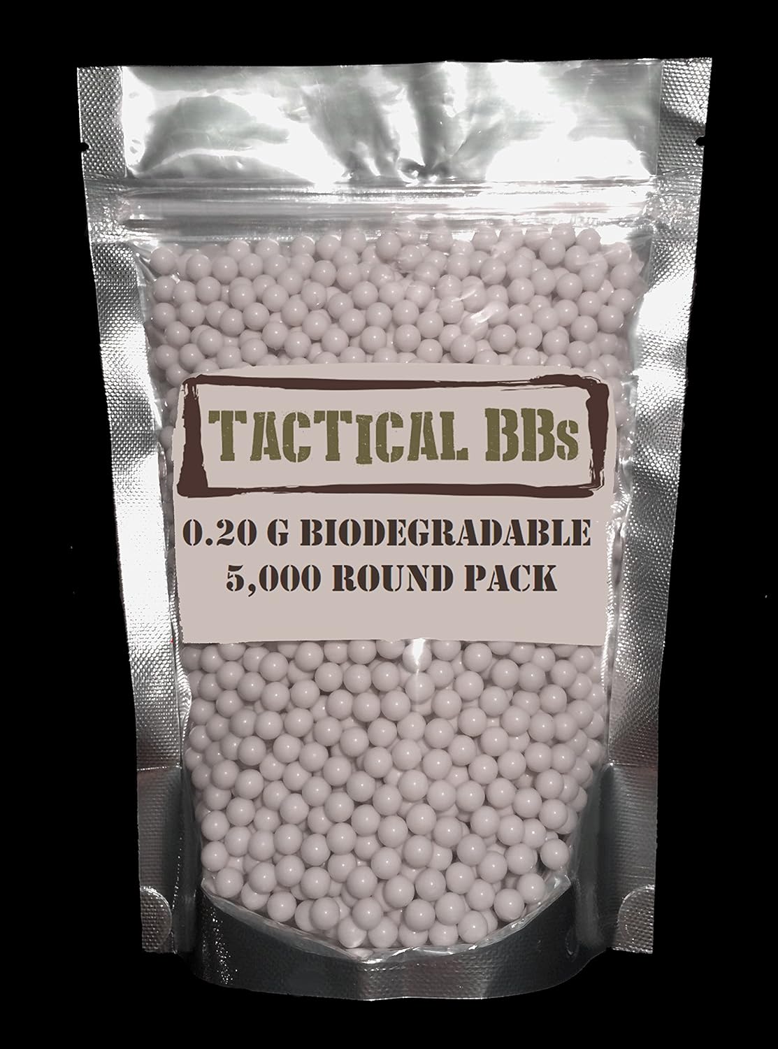 Tactical BBs 0.20 G Precision 6mm White Airsoft BBS (1,000