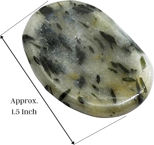 Vista 92 de Cristales de piedra de preocupación de cuarzo rosa y piedras curativas, piedras de preocupación para regalos de alivio del estrés, cristal de piedra