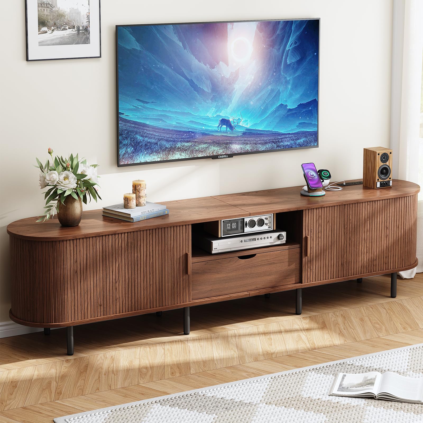 ONBRILL 86.6' TV Stand
