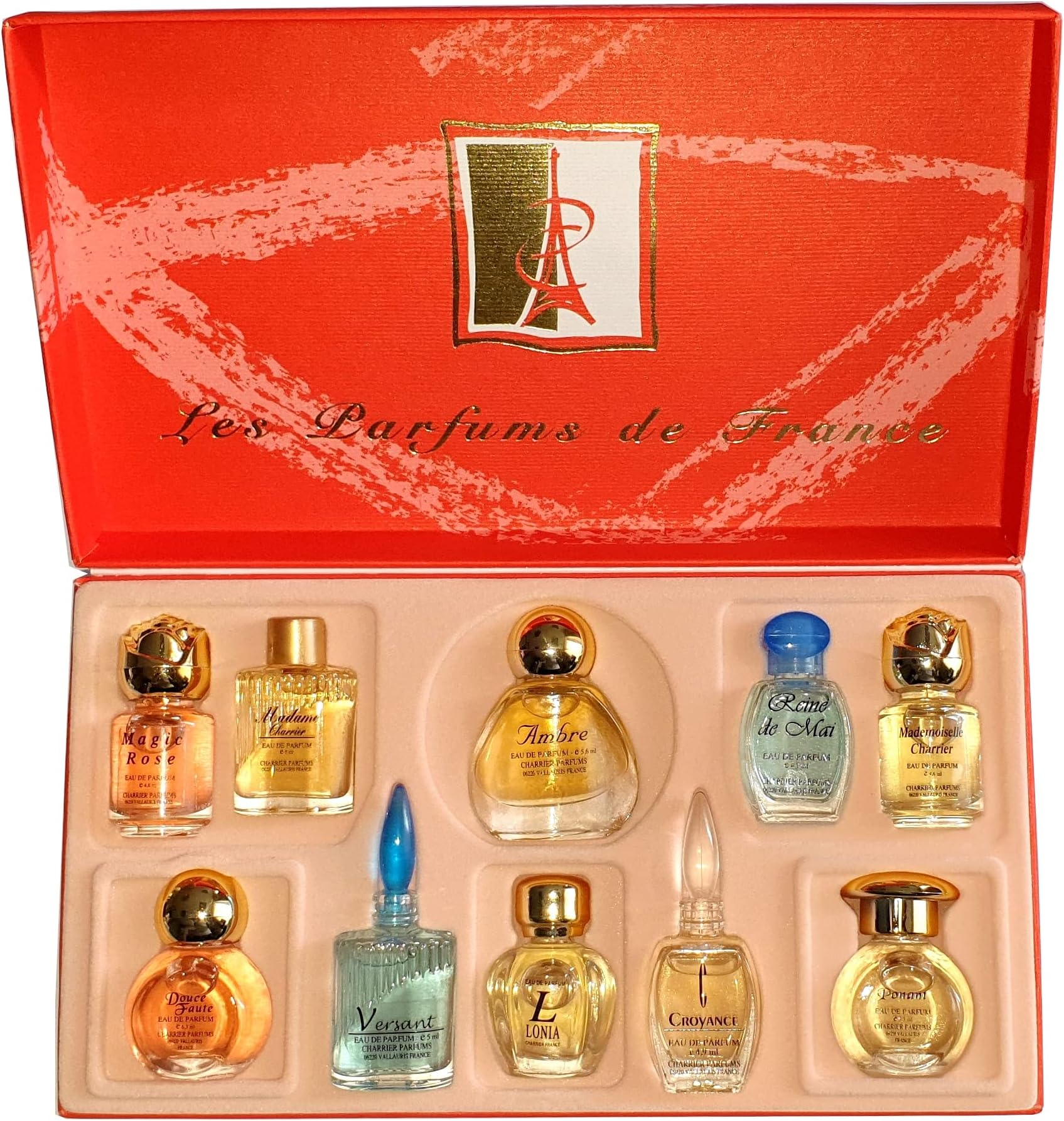 Charrier Parfums - 'Les Parfums de France' 10 Perfumes Gift Set 1.63 fl.oz Multi One Size