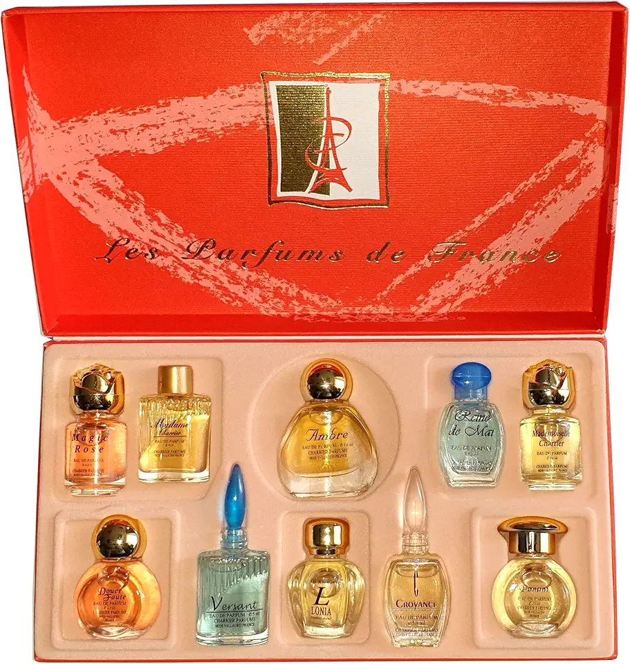 Charrier Parfums 10 Eaux de Parfum Luxurious Gift Box - 57.8 ml - Made in Provence, France