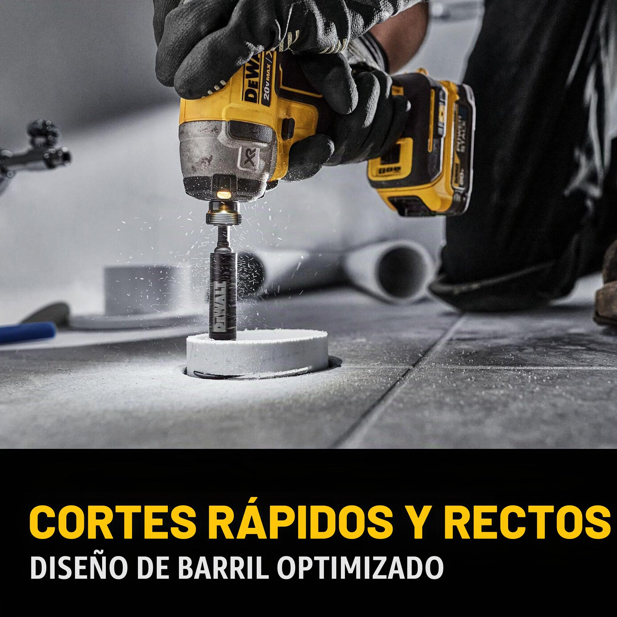 DEWALT Impact Connect - Cortador de tuberías, cortador de PVC, rueda de corte de grano de diamante (DWAIPCIR)