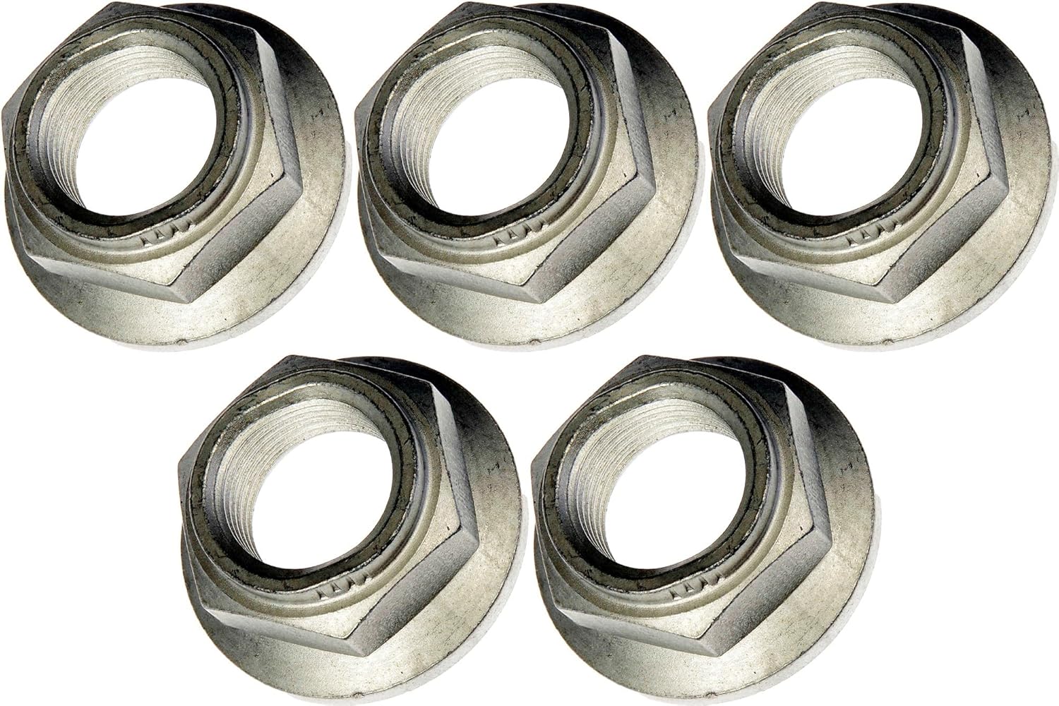APDTY 170396x5 Axle/Spindle Nut Shop Pack Of 5; Hex Size 36mm; 4WD; Quantity 5