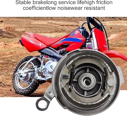 Miniatura 7 de FLYPIG Motocicleta de metal delantero y trasero de tambor de freno de la zapata de montaje para Honda XR 50 XR50 CRF CRF50 DIrt Pit Bike Rueda de