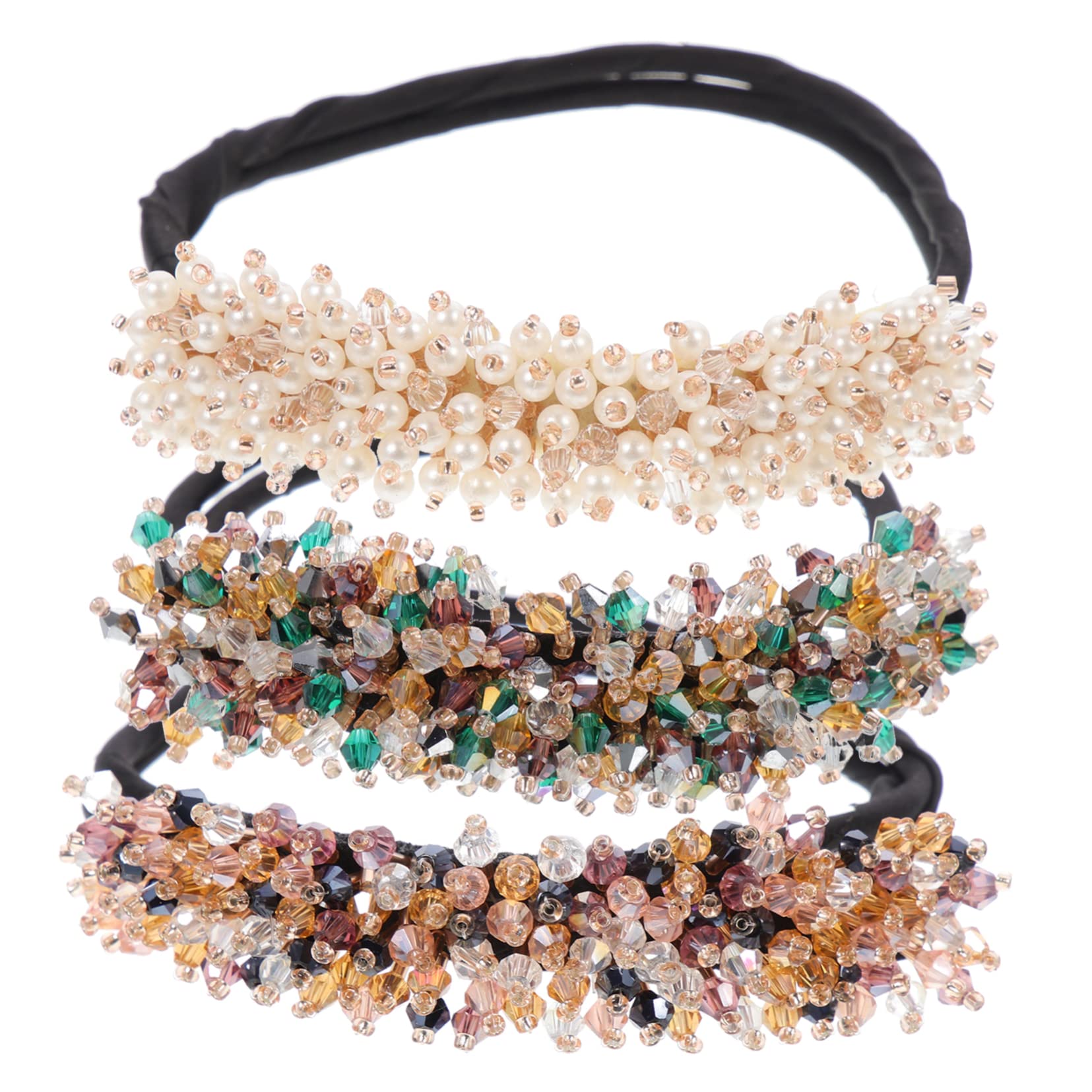 SOESFOUFU 3Pcs Elegant Bun Maker Versatile Twisted Hair Bun Shapers for Quick and Easy Hairstyles Suitable for All Hair for Women