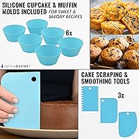 Vista 5 de Bandeja para hornear freidora de aire para Ninja Foodi XL Pro DT200, horno doble con FlexDoor DCT400, Prestige Smart XL, juegos de utensilios