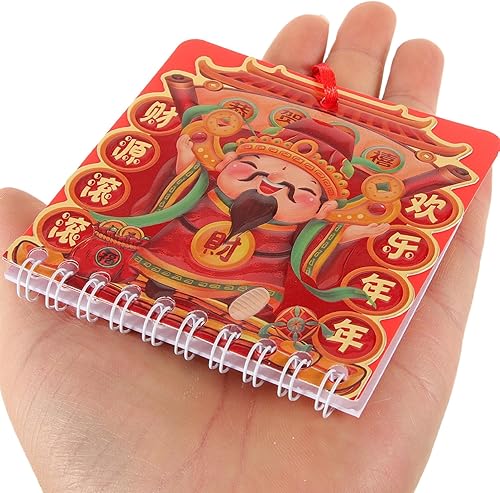 Miniatura 9 de Calendario del año del dragón chino de 12 piezas, calendario del año chino 2024, lunar propicio para la nueva prosperidad de la buena suerte