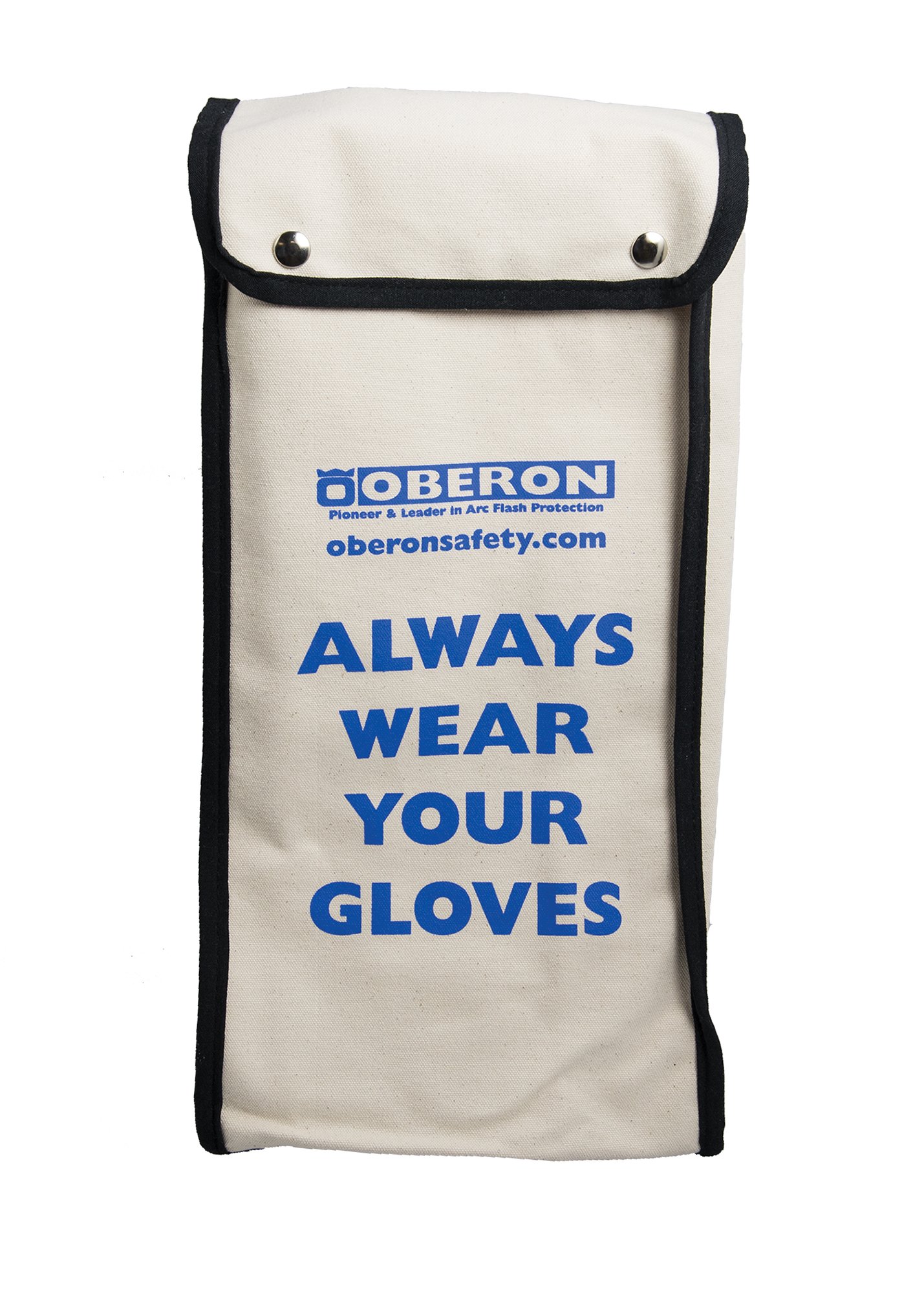 Oberon Unisex Rubber Electrical Glove Bags, Beige, Holds Gloves up to 16"