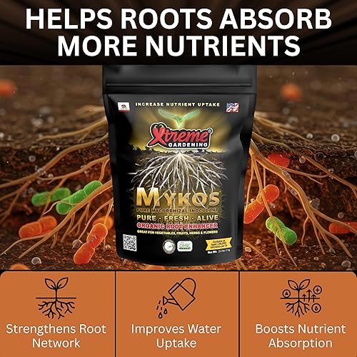 Miniatura 3 de Xtreme Gardening Mykos 2.2 lb – Estimulador de raíces de hongos micorrízicos para plantas – Potenciador de raíces orgánico para raíces más fuertes,
