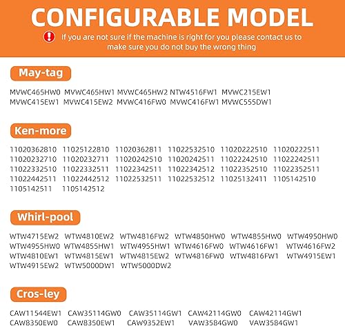 Miniatura 6 de MIFLUS W11210459 W10869799 Válvula de entrada de agua de lavadora se adapta a la piscina de hidromasaje May-tag Ken-more Ama-na, W11210459 Válvula