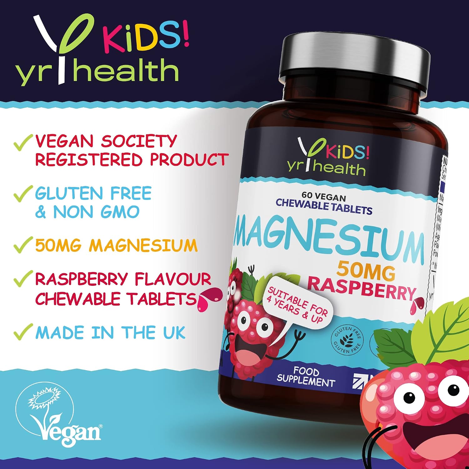 Kids Magnesium Tablets for Sleep Anxiety and Ticks - Image 3