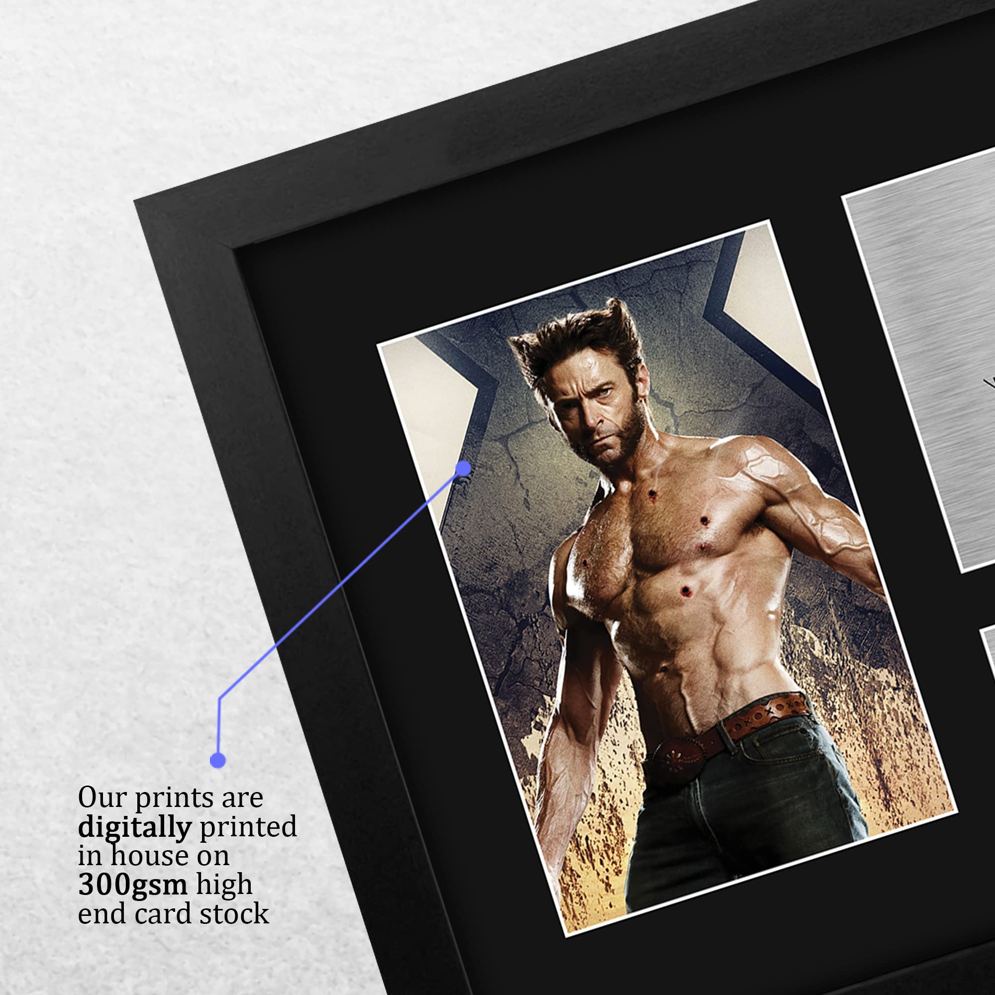 Amazon.com: HWC Trading Hugh Jackman USL Framed Signed Printed 