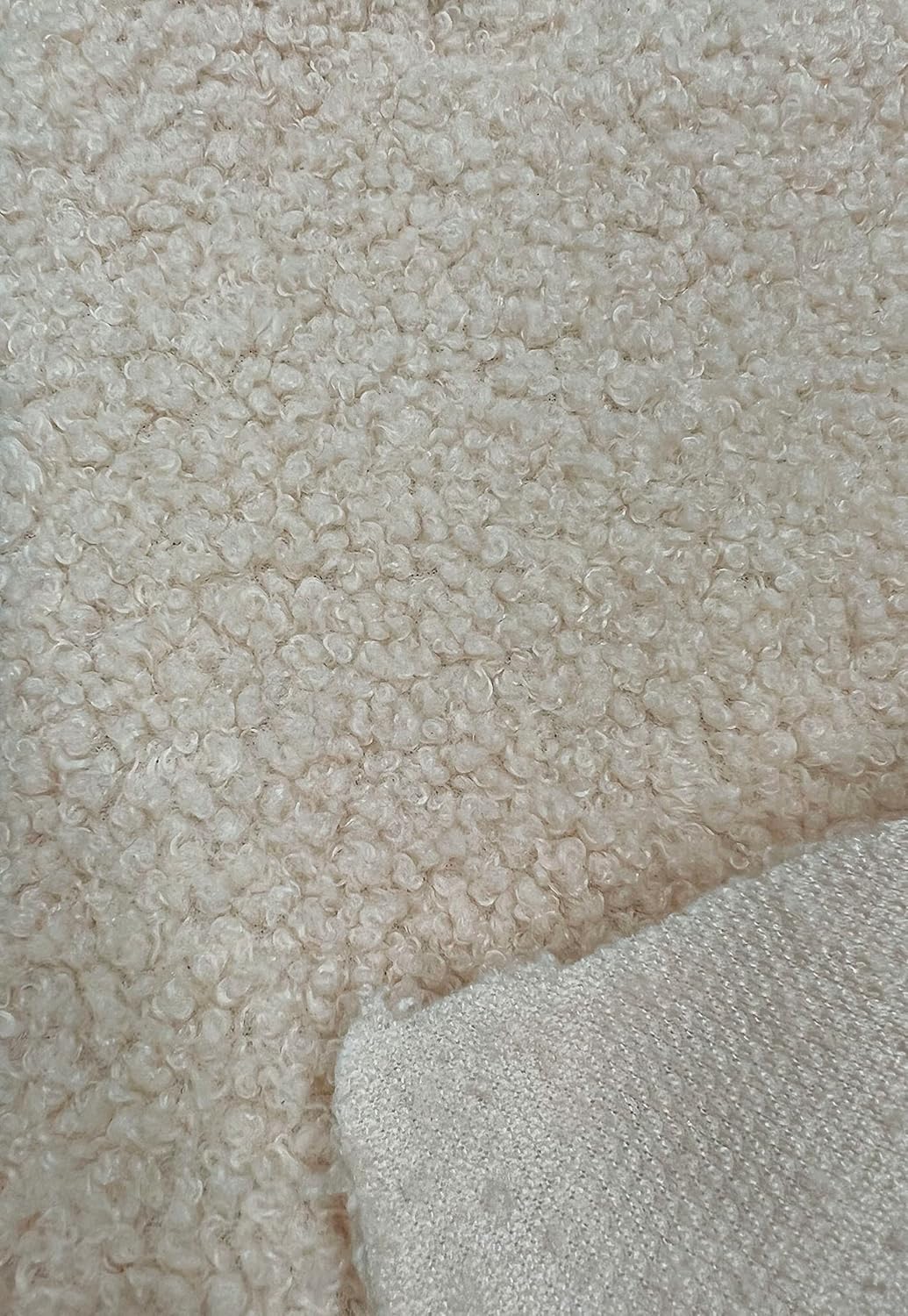 Polyester Mechanical Stretch Soft Faux Sherpa Fleece Fabric