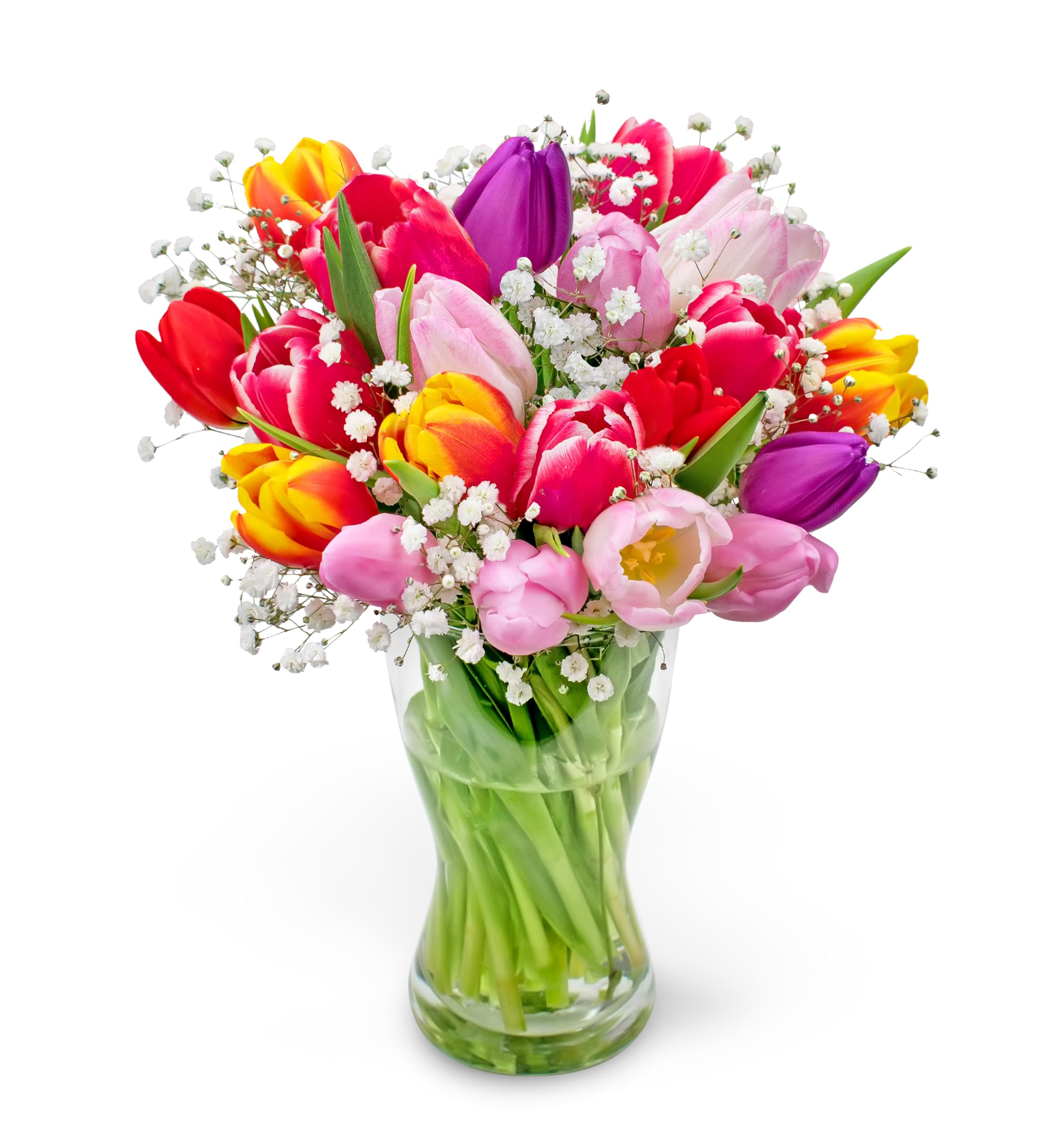 Tulips - Flowers - Fresh Bouquet - Fresh Tulips - Birthday Flowers - Anniversery Flower - Colourful Bouquet - Spring Bouquet
