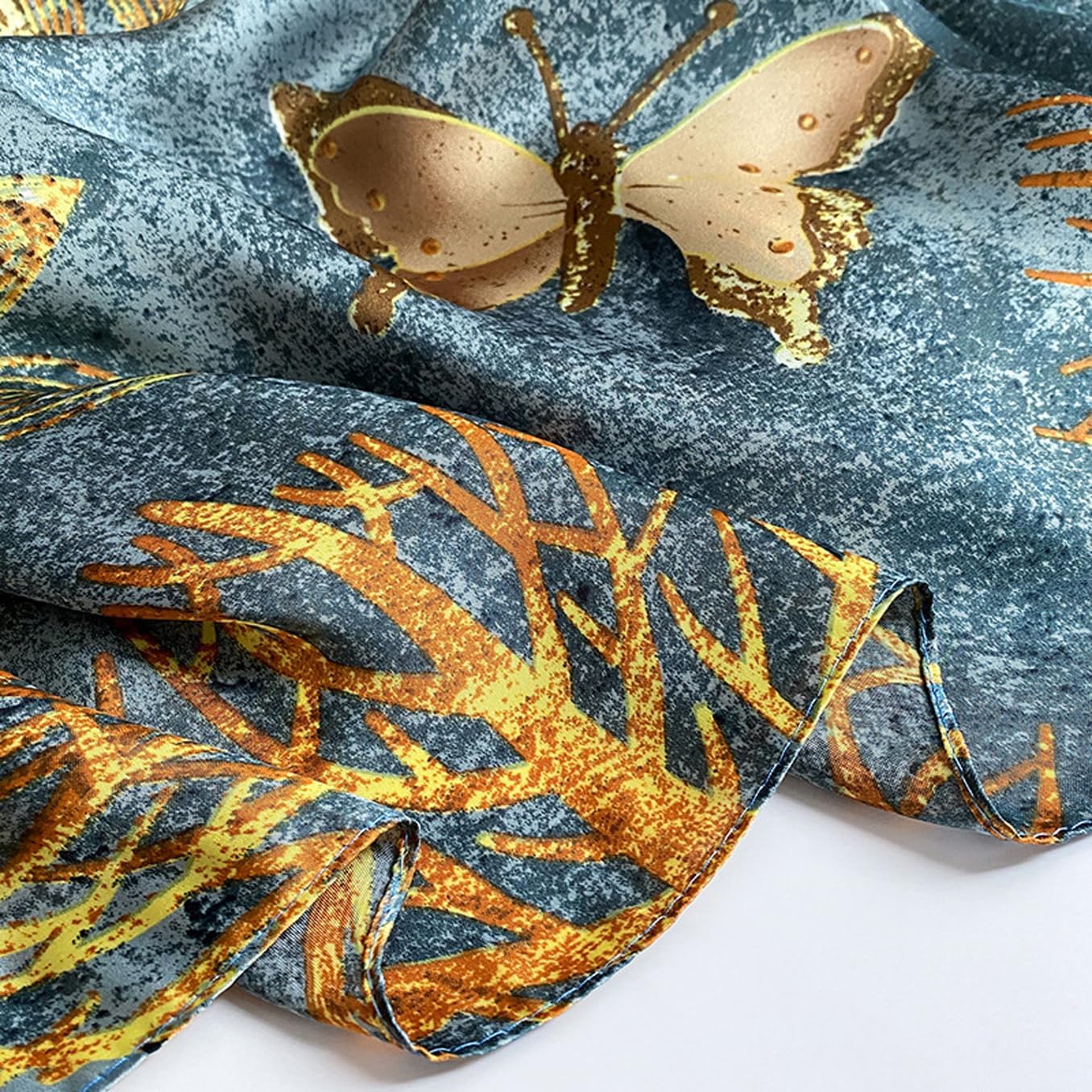 Fashion Scarves Scarf 100% Silk Feeling Scarf Silk Like Scarves Long Lightweight Sunscreen Shawls for Women - Image 7