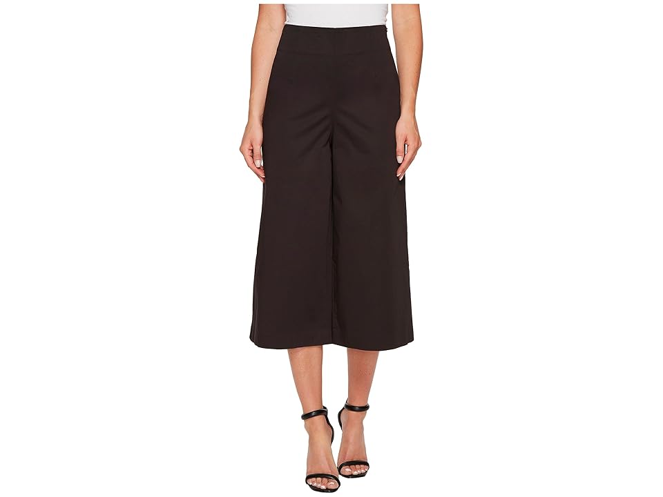 

Ellen Tracy High Waist Side Zip Culotte (E Black) Women's Casual Pants