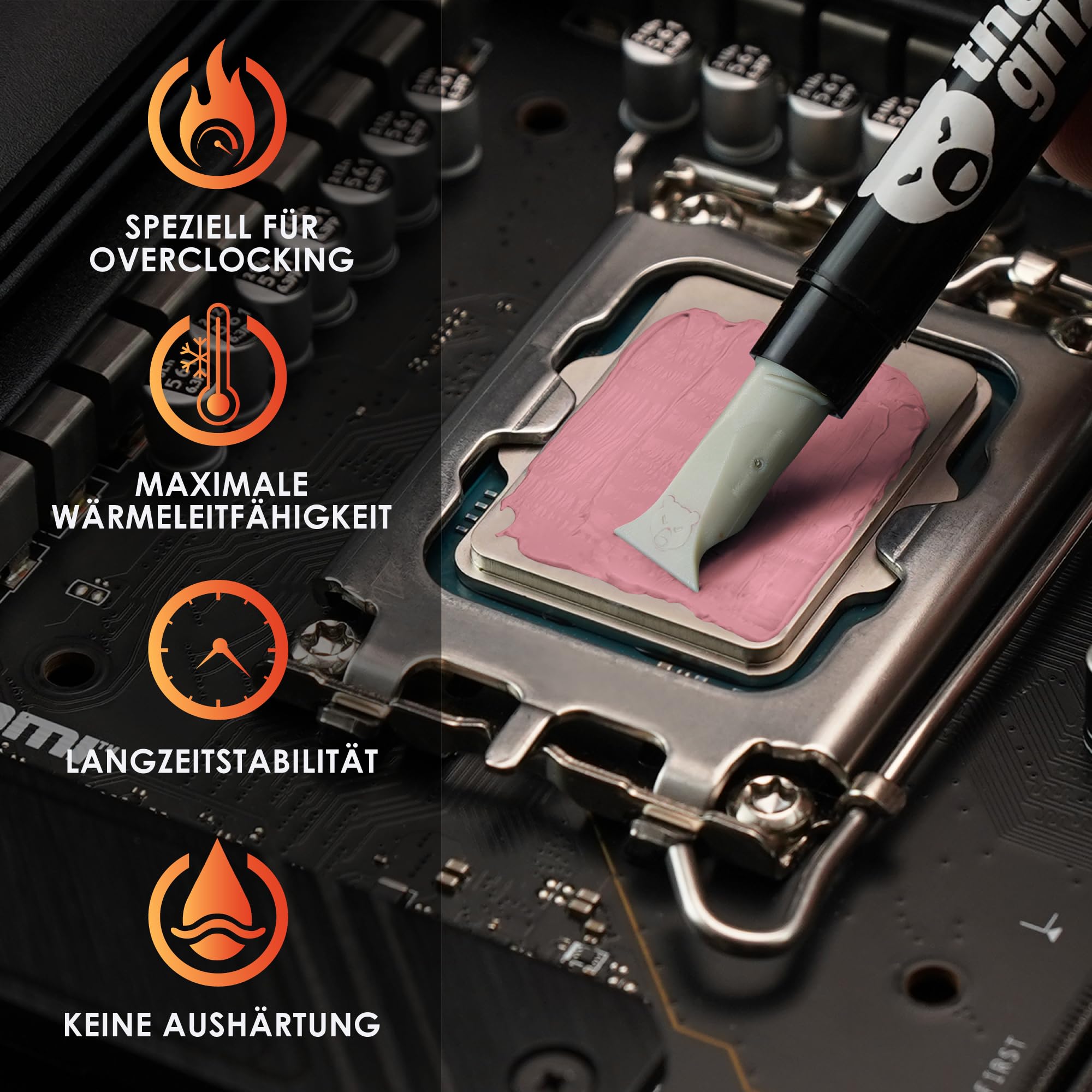 Thermal Grizzly Kryonaut Extreme 6g Wärmeleitpaste für CPU & GPU | Maximale Performance für Extreme Overclocking, Sub-Zero-Eignung, keine Aushärtung, hohe Langzeitstabilität, mit Applikator