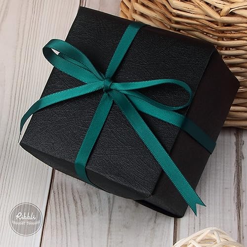 Miniatura 277 de Ribbli - Cinta de satén roja de doble cara, 1 pulgada x 25 yardas, uso para ramo de lazos, envoltura de regalo de Navidad, arreglo floral Rojo