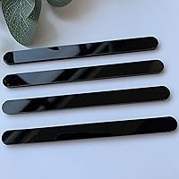 Vista 1 de 20 palitos acrílicos para helado de helado y manzana, color negro