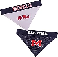 Vista 10 de Pets First Accesorios universitarios para mascotas, bandana reversible, Alabama Crimson Tide, S/M