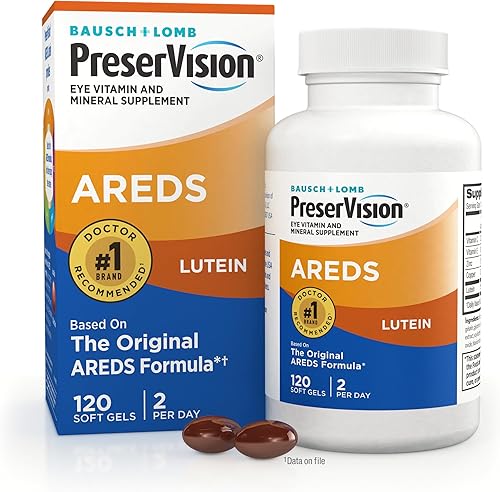 Suplemento de vitaminas y minerales para los ojos PreserVision de Bausch & Lomb, BAUSCH419036, 1, 1