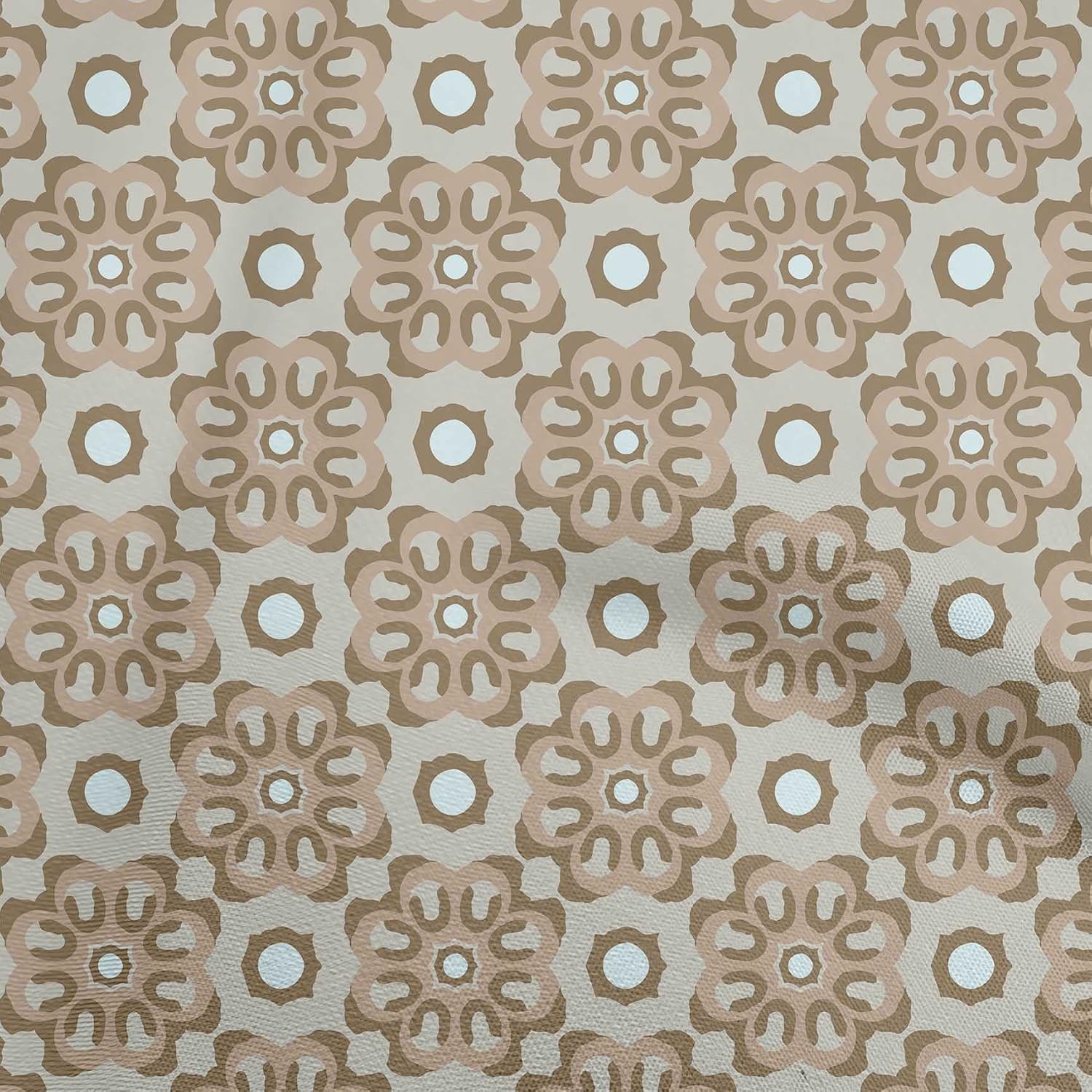 oneOone Cotton Flex Pink Salmon Fabric Asian Block Sewing Craft Projects Fabric Prints By Yard 40 Inch Wide