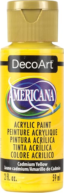 Deco Art Americana Acrylic Transparent Multi-Purpose Paint, Cadmium Yellow