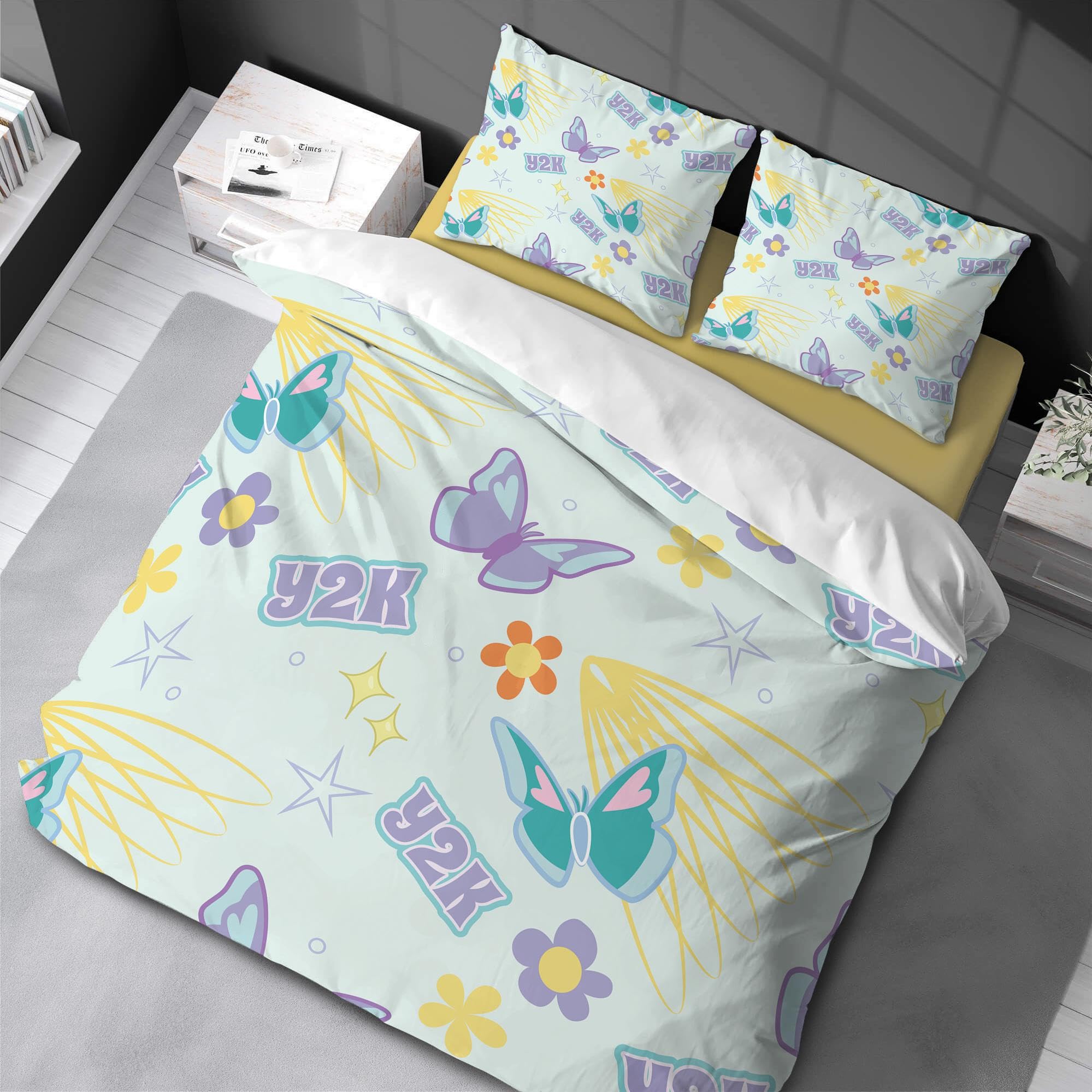 Couette Papillon fille 90x190cm, le cadeau idéal pour décorer sa chambre