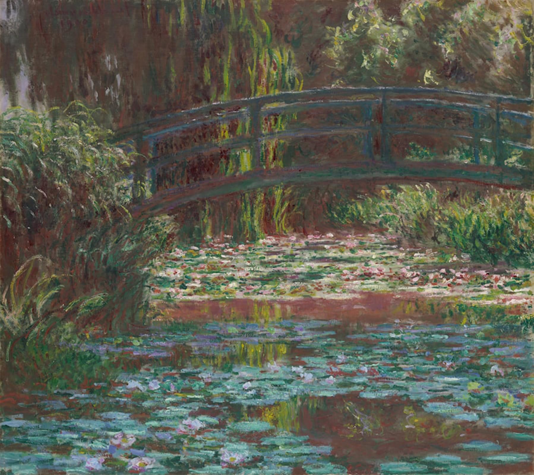 ARTXLXXBN Famous Painting Art Wall Decor Abstract Art Picture Water Lily Pond Claude Monet Animal Pictures for Home Decor 60x90cm