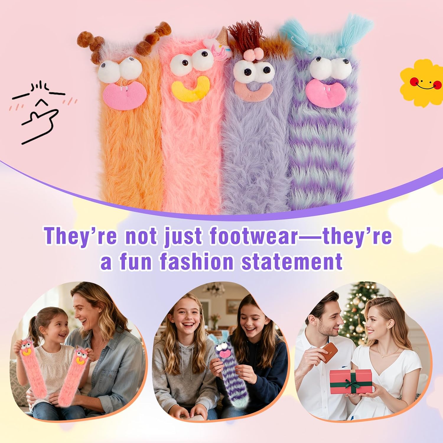 Magnetic Holding Hands Socks,Crazy socks,Gifts for teen girls,Funny Magnetic Suction Couple Socks