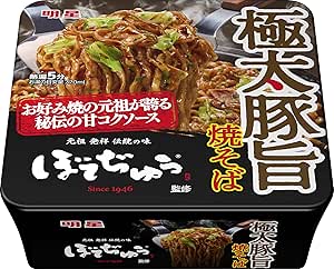明星 ぼてぢゅう監修 極太豚旨焼そば 169g×12個