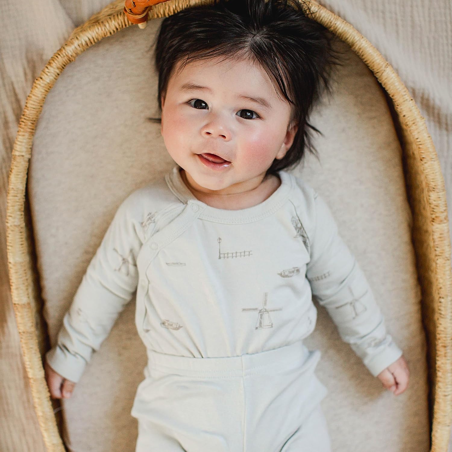 Burt's Bees Baby Unisex 3-Piece Bodysuit and Pant Set, 100% Organic Cotton Infant Outfit - Image 3