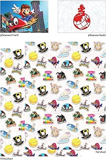 Super Mario Around The World 3-Piece Twin Sheet Set