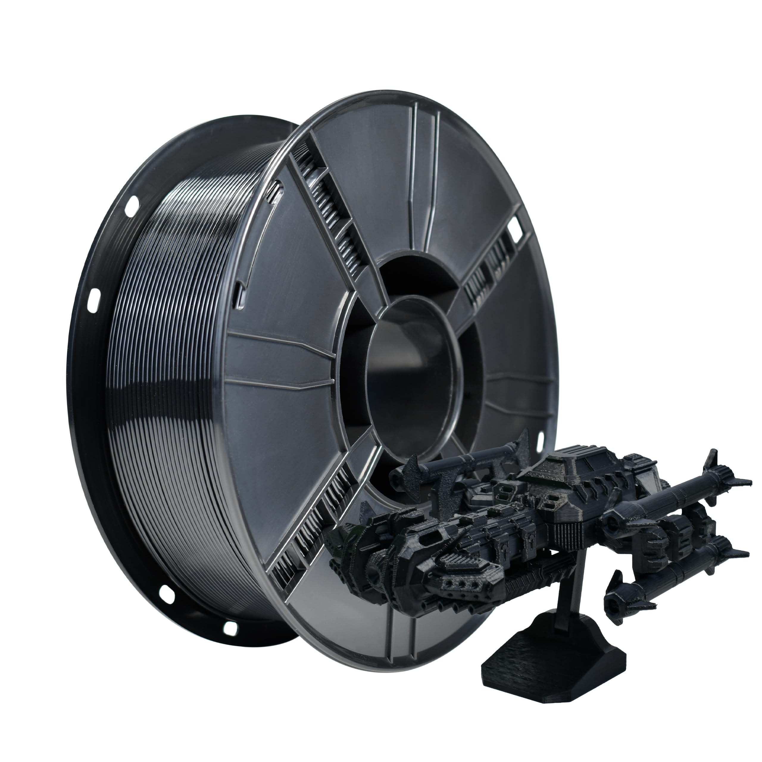 iBOSS PETG 3D Filament 1.75mm Black 3D Printer Filament 1kg, Neatly Wound Durable 1.75 +/- 0.02 mm High Precision, Strong Toughness Filament, Fit Most