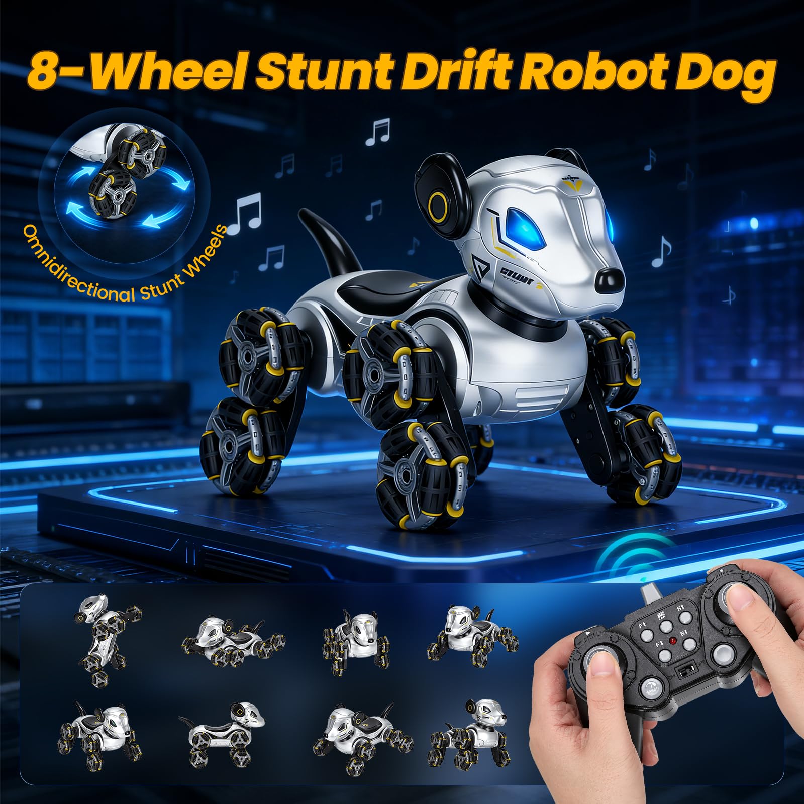 Robot perro RC truco coche juguete
