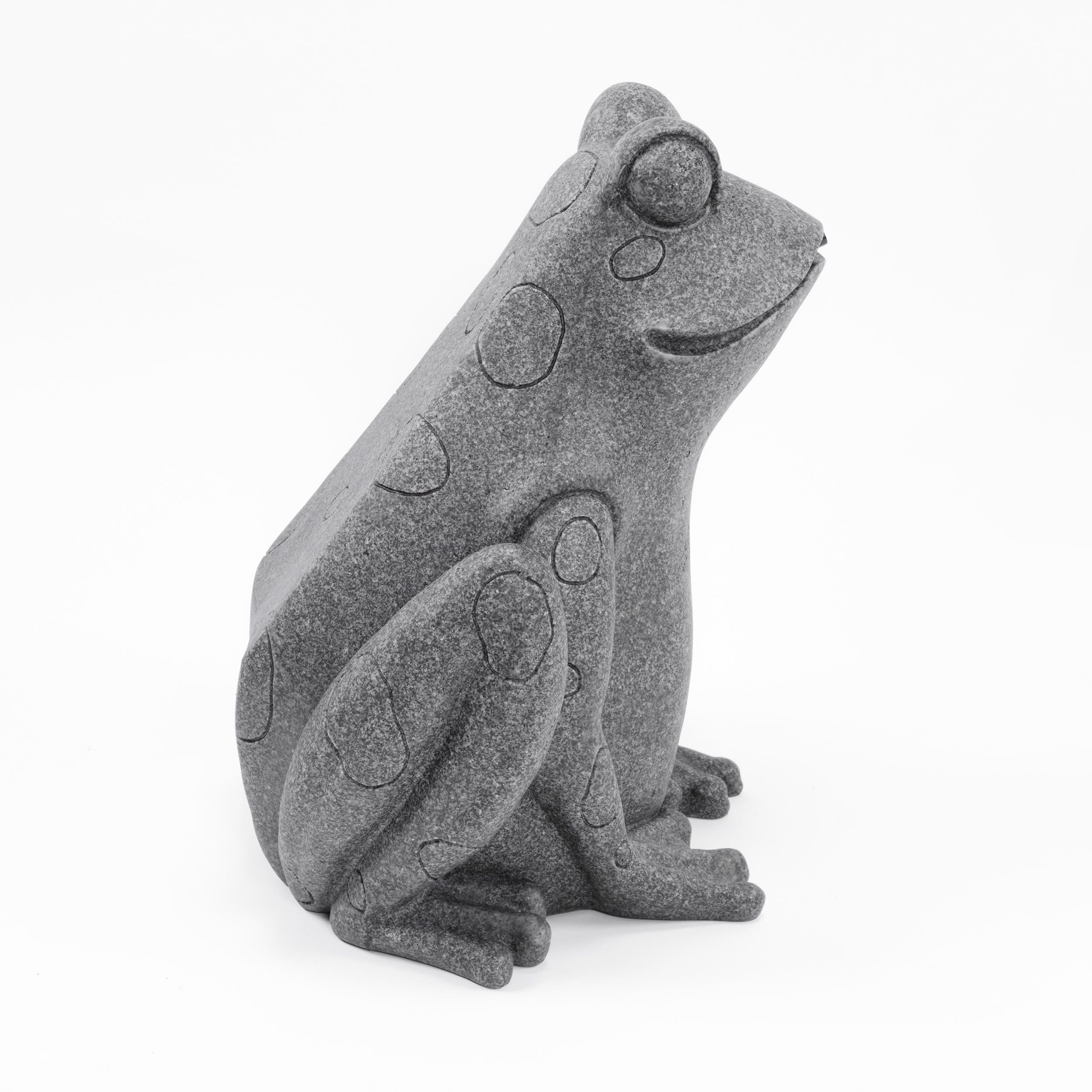 Esotec Kit gargouille solaire grenouille assise pompe solaire statue de jardin fontaine extérieure hauteur 30 cm