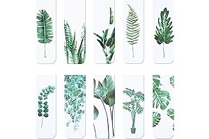 Captivating Tortoiseshell Leaf Magnetic Bookmarks Set