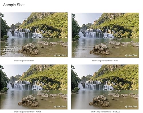 Miniatura 8 de Kase Wolverine Revolution Kit de filtro Pro ND de 2.835 in, magnético, a prueba de golpes, vidrio óptico templado con anillos codificados por color,