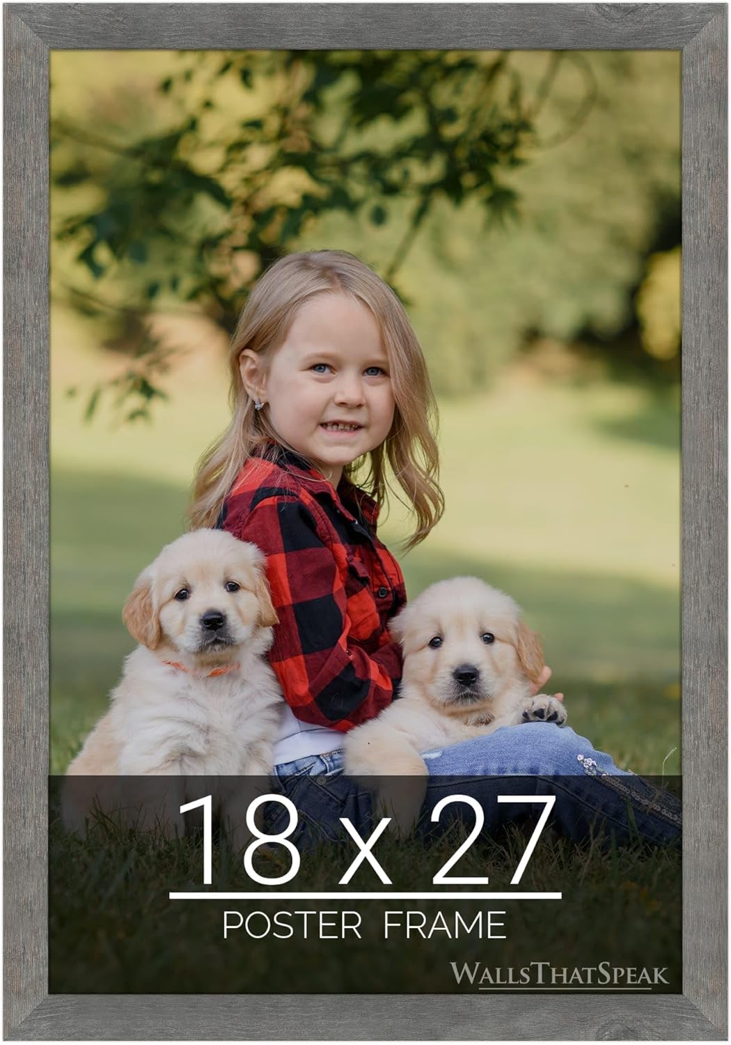 wallsthatspeak 18x27 American Barn Picture Frame for Puzzles Posters Photos or Artwork