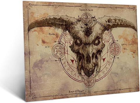 Displate Metal Poster Doom Demon Skull Wall Art L