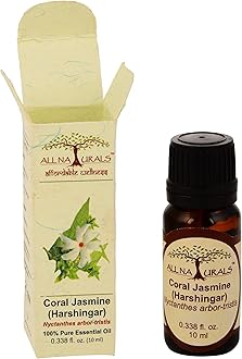Harshingar Aka Parijaat Aka Coral Jasmine Essential Oil (Bengal) Pure,Lasting Sharp Floral Aroma For Natural Perfumes,Massage Oils,Attars,Diy Skincare & Diffusers-10 Ml